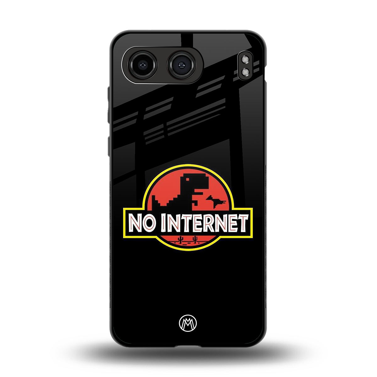 jurassic park no internet back phone cover | glass case for oneplus nord 4