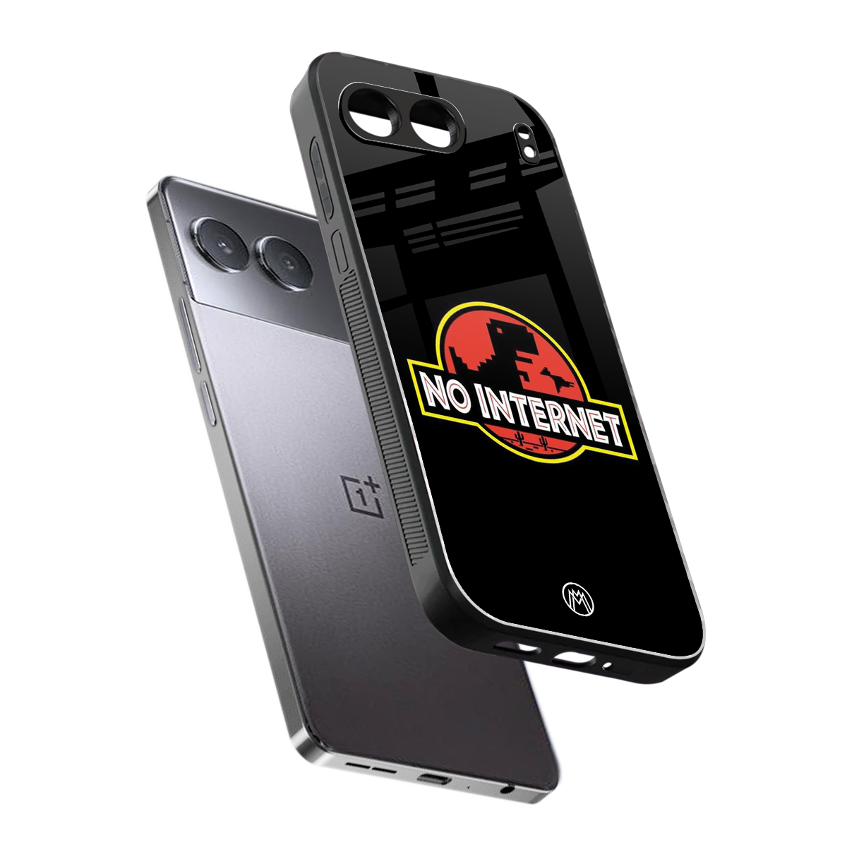 jurassic park no internet back phone cover | glass case for oneplus nord 4