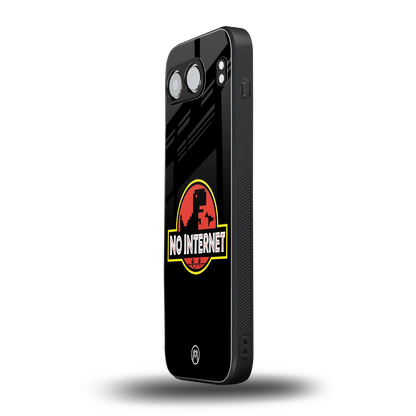 jurassic park no internet back phone cover | glass case for oneplus nord 4