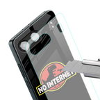 jurassic park no internet back phone cover | glass case for oneplus nord 4