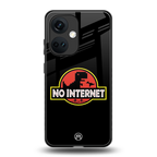 jurassic park no internet back phone cover | glass case for oneplus nord ce 3