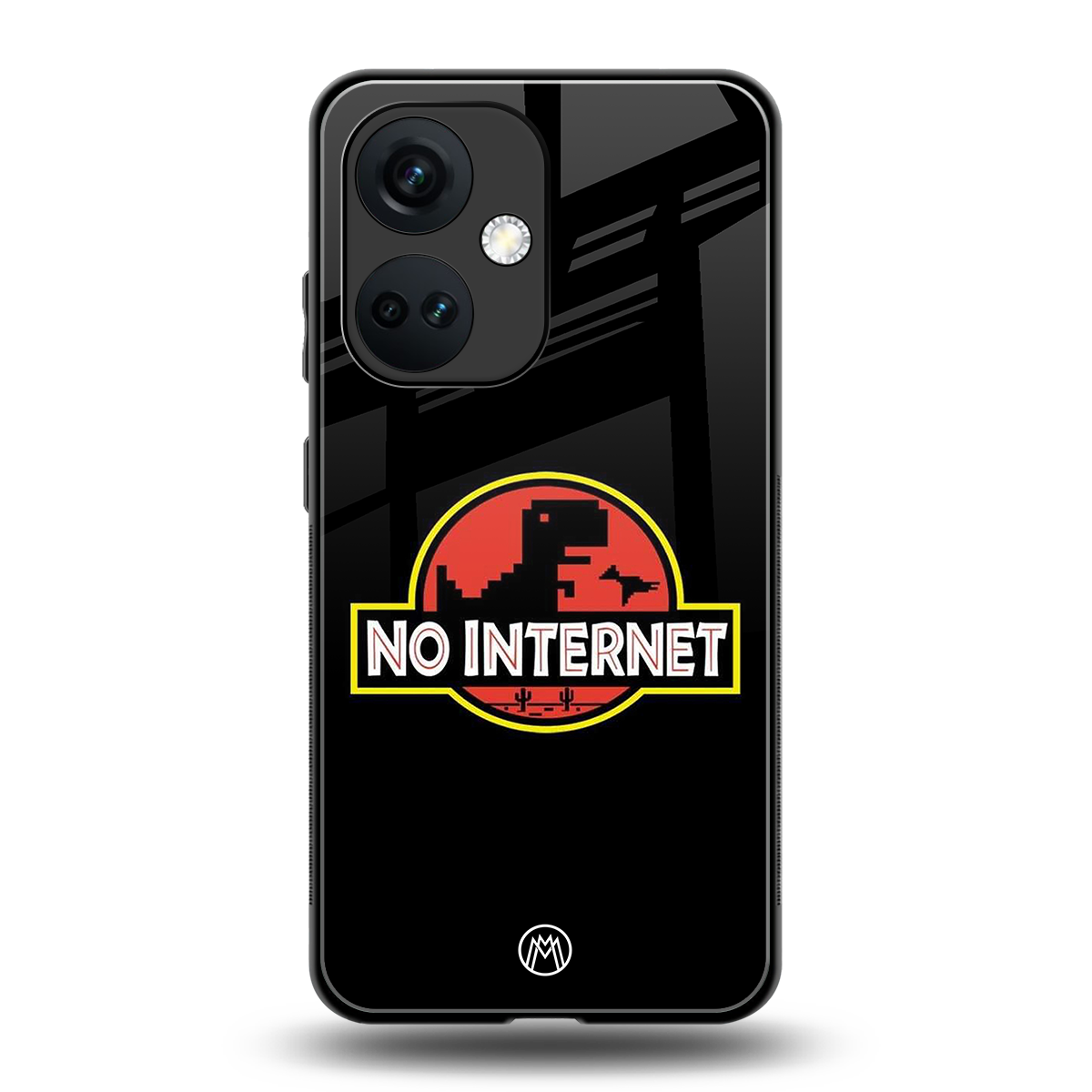 jurassic park no internet back phone cover | glass case for oneplus nord ce 3
