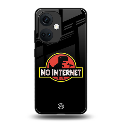 jurassic park no internet back phone cover | glass case for oneplus nord ce 3