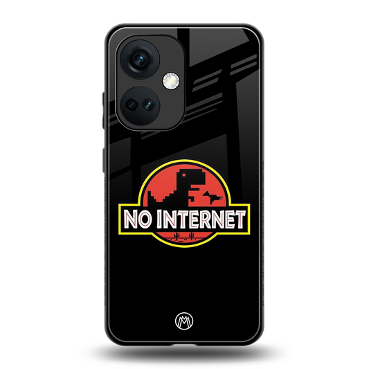 jurassic park no internet back phone cover | glass case for oneplus nord ce 3