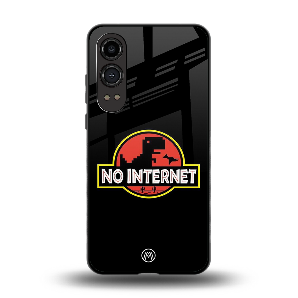 jurassic park no internet back phone cover | glass case for oneplus nord ce 4 lite