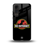 jurassic park no internet back phone cover | glass case for oneplus nord ce 4 lite