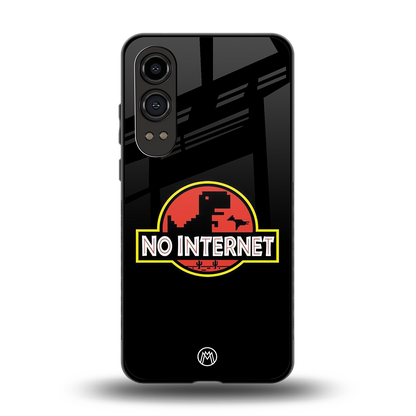 jurassic park no internet back phone cover | glass case for oneplus nord ce 4 lite