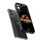jurassic park no internet back phone cover | glass case for oneplus nord ce 4 lite