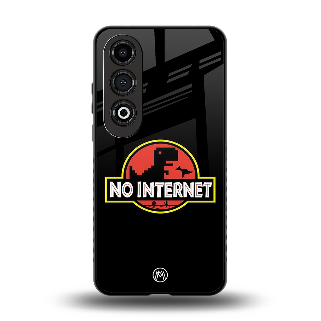 jurassic park no internet back phone cover | glass case for oneplus nord ce 4