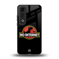 jurassic park no internet back phone cover | glass case for oneplus nord ce 4