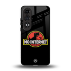jurassic park no internet back phone cover | glass case for oneplus nord ce 4