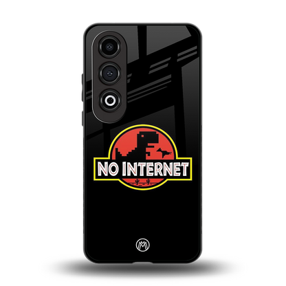 jurassic park no internet back phone cover | glass case for oneplus nord ce 4
