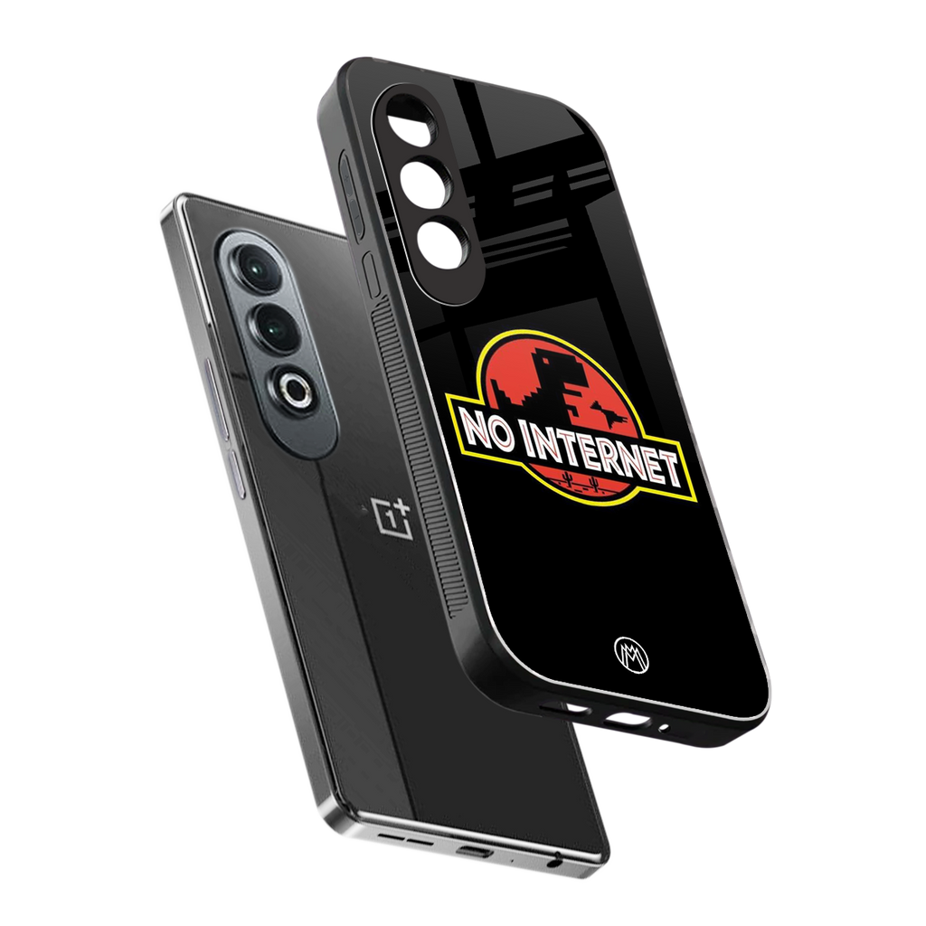 jurassic park no internet back phone cover | glass case for oneplus nord ce 4