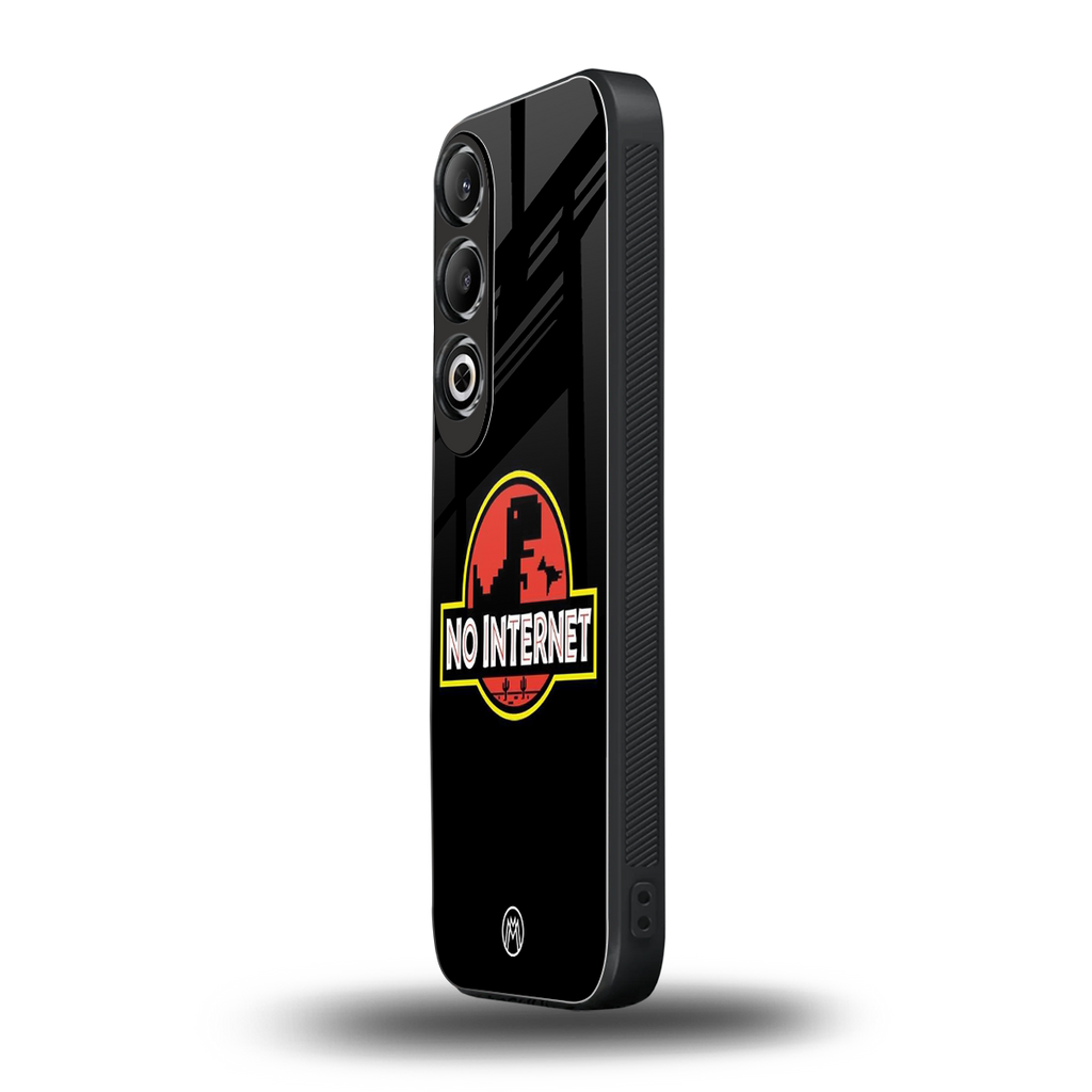 jurassic park no internet back phone cover | glass case for oneplus nord ce 4