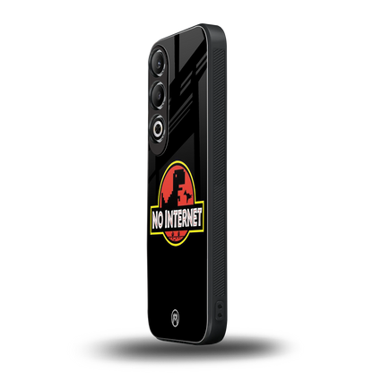 jurassic park no internet back phone cover | glass case for oneplus nord ce 4