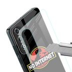 jurassic park no internet back phone cover | glass case for oneplus nord ce 4
