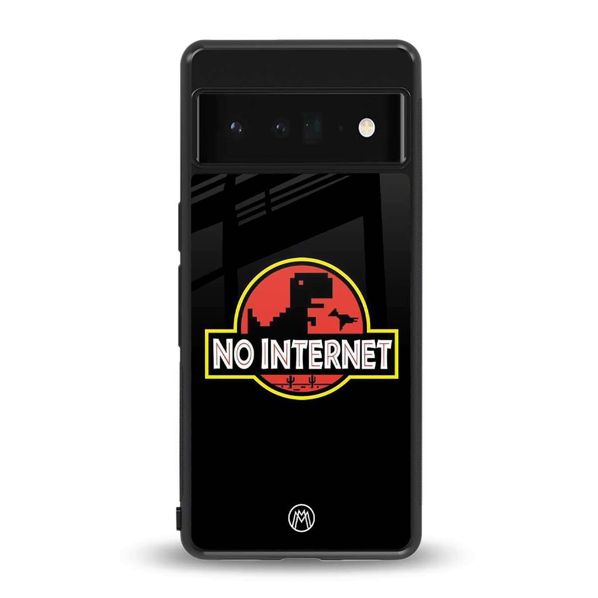 jurassic park no internet back phone cover | glass case for google pixel 6 pro