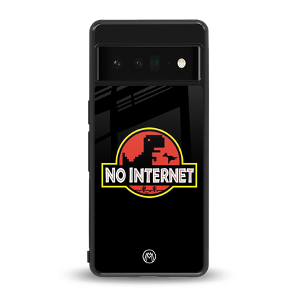 jurassic park no internet back phone cover | glass case for google pixel 6 pro
