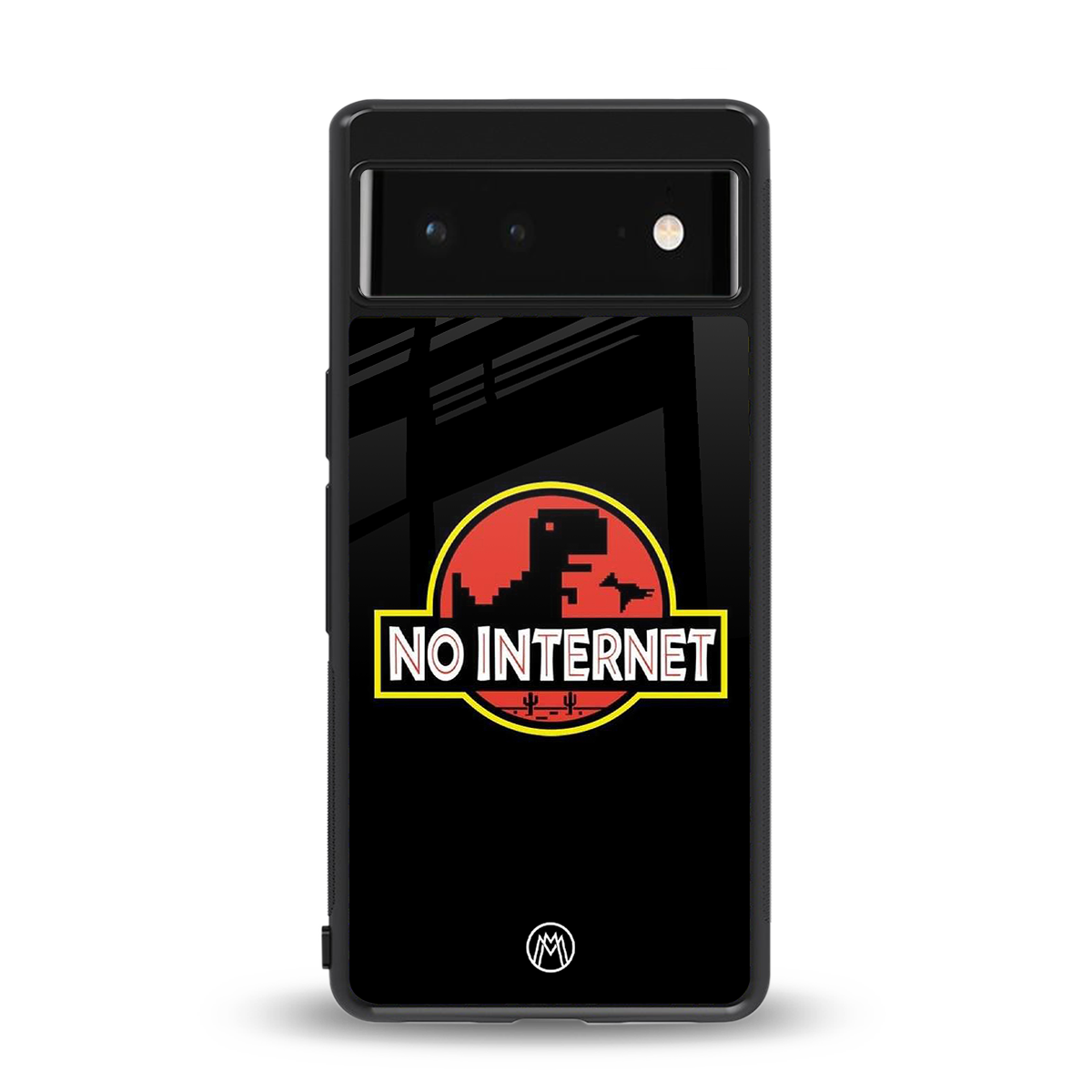 jurassic park no internet back phone cover | glass case for google pixel 6
