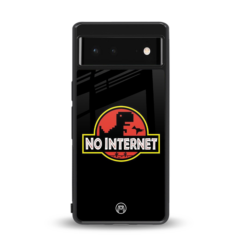 jurassic park no internet back phone cover | glass case for Google Pixel 6A