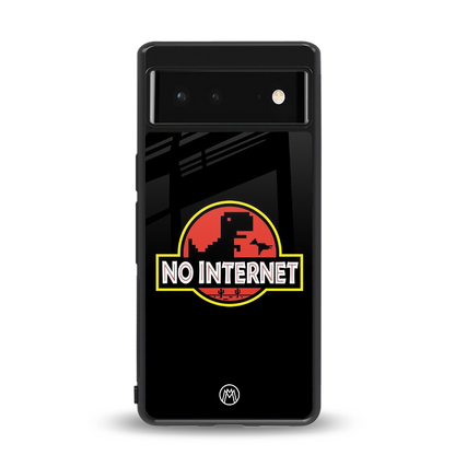 jurassic park no internet back phone cover | glass case for Google Pixel 6A