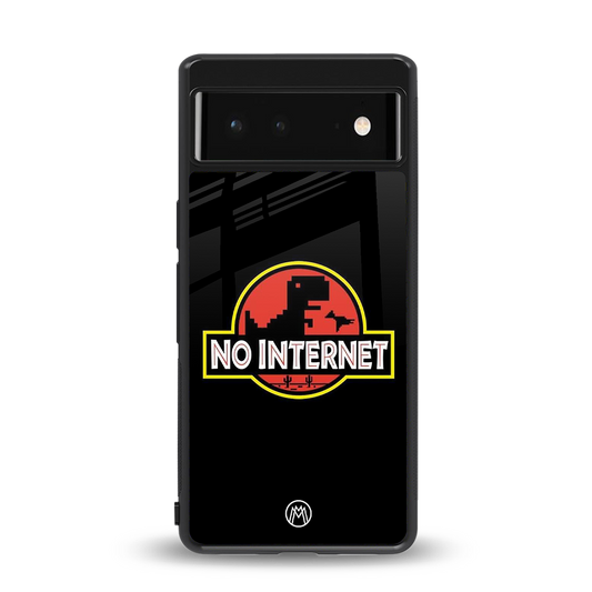 jurassic park no internet back phone cover | glass case for Google Pixel 6A