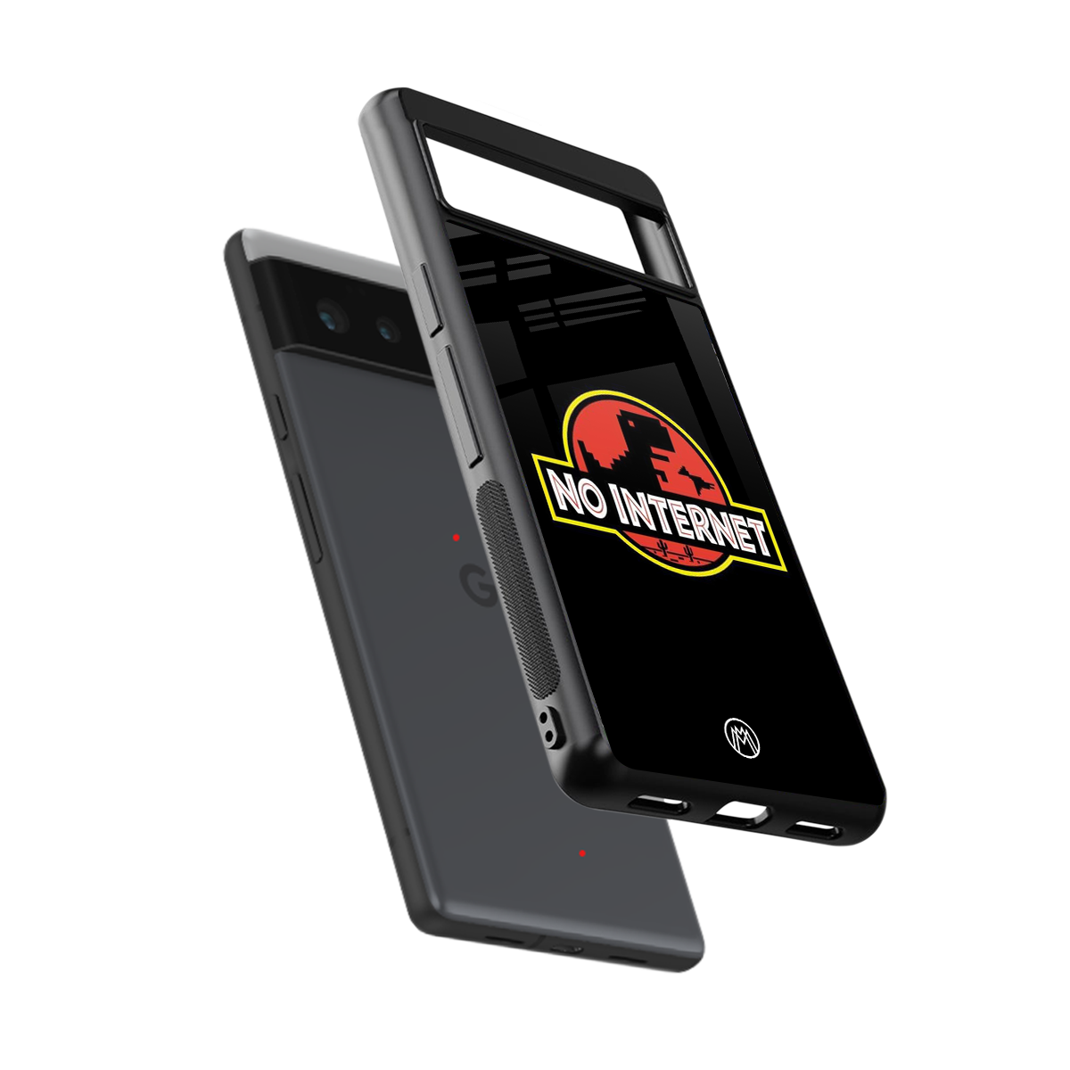 jurassic park no internet back phone cover | glass case for google pixel 6