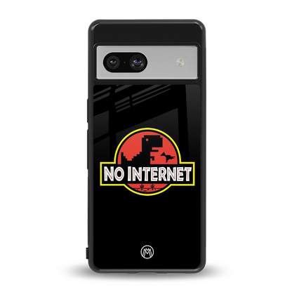 jurassic park no internet back phone cover | glass case for Google Pixel 7