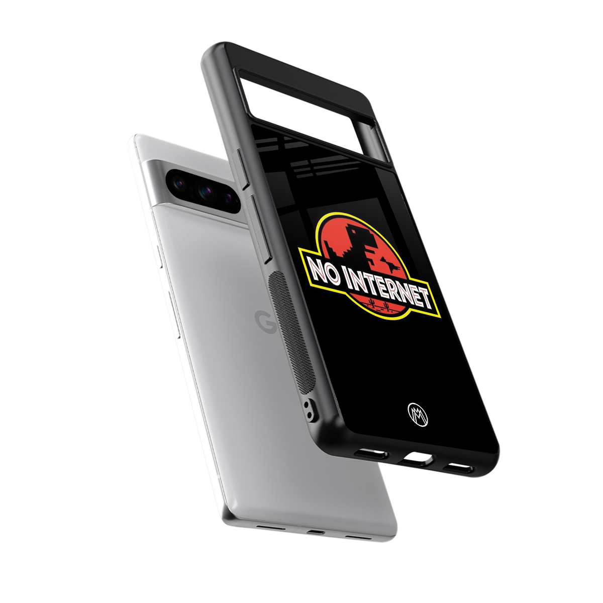 jurassic park no internet back phone cover | glass case for google pixel 8 pro