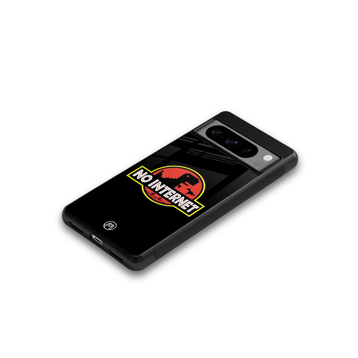 jurassic park no internet back phone cover | glass case for google pixel 8 pro