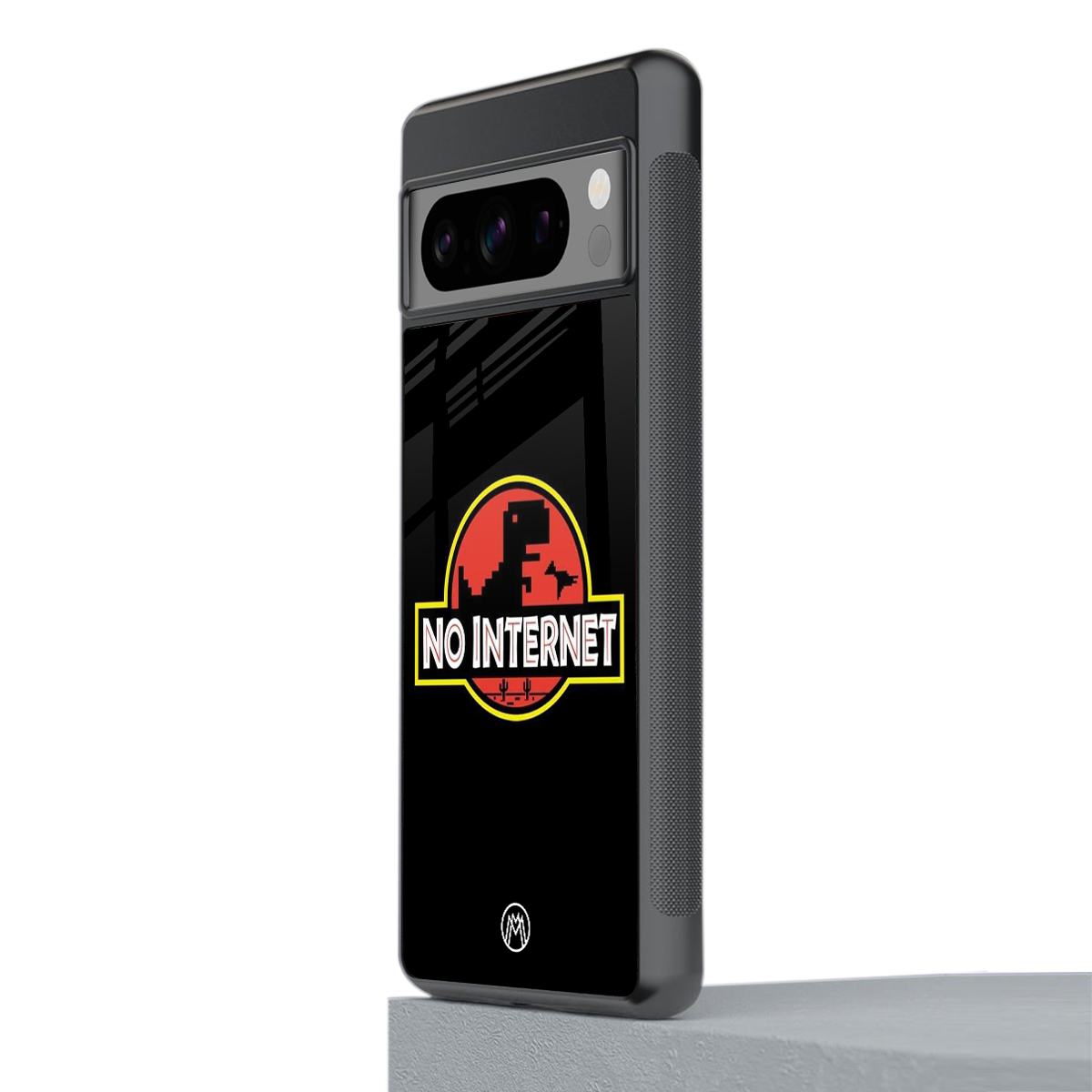 jurassic park no internet back phone cover | glass case for google pixel 8 pro