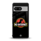 jurassic park no internet back phone cover | glass case for Google Pixel 8