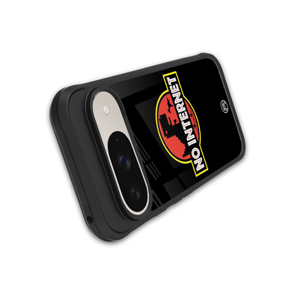 jurassic park no internet back phone cover | glass case for google pixel 9