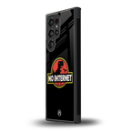 jurassic park no internet back phone cover | glass case for samsung galaxy s23 ultra