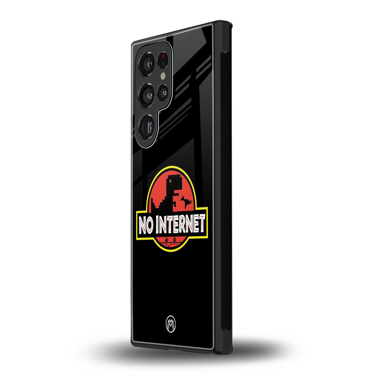 jurassic park no internet back phone cover | glass case for samsung galaxy s23 ultra