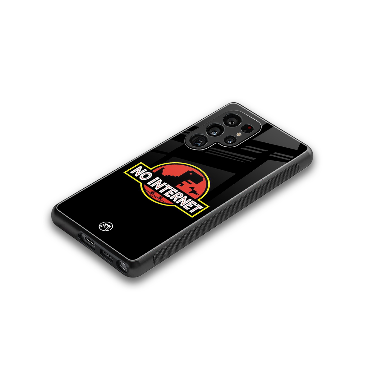 jurassic park no internet back phone cover | glass case for samsung galaxy s25 ultra