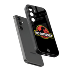 jurassic park no internet back phone cover | glass case for samsung galaxy s24