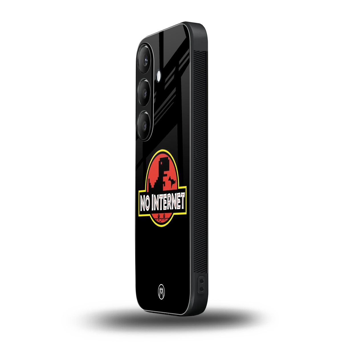 jurassic park no internet back phone cover | glass case for samsung galaxy s24 plus