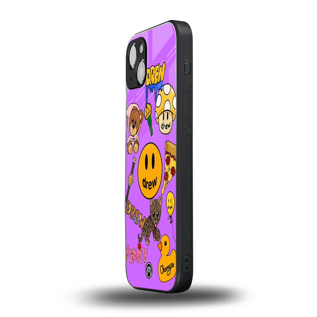 justin bieber back phone cover | glass case for iphone 15 plus