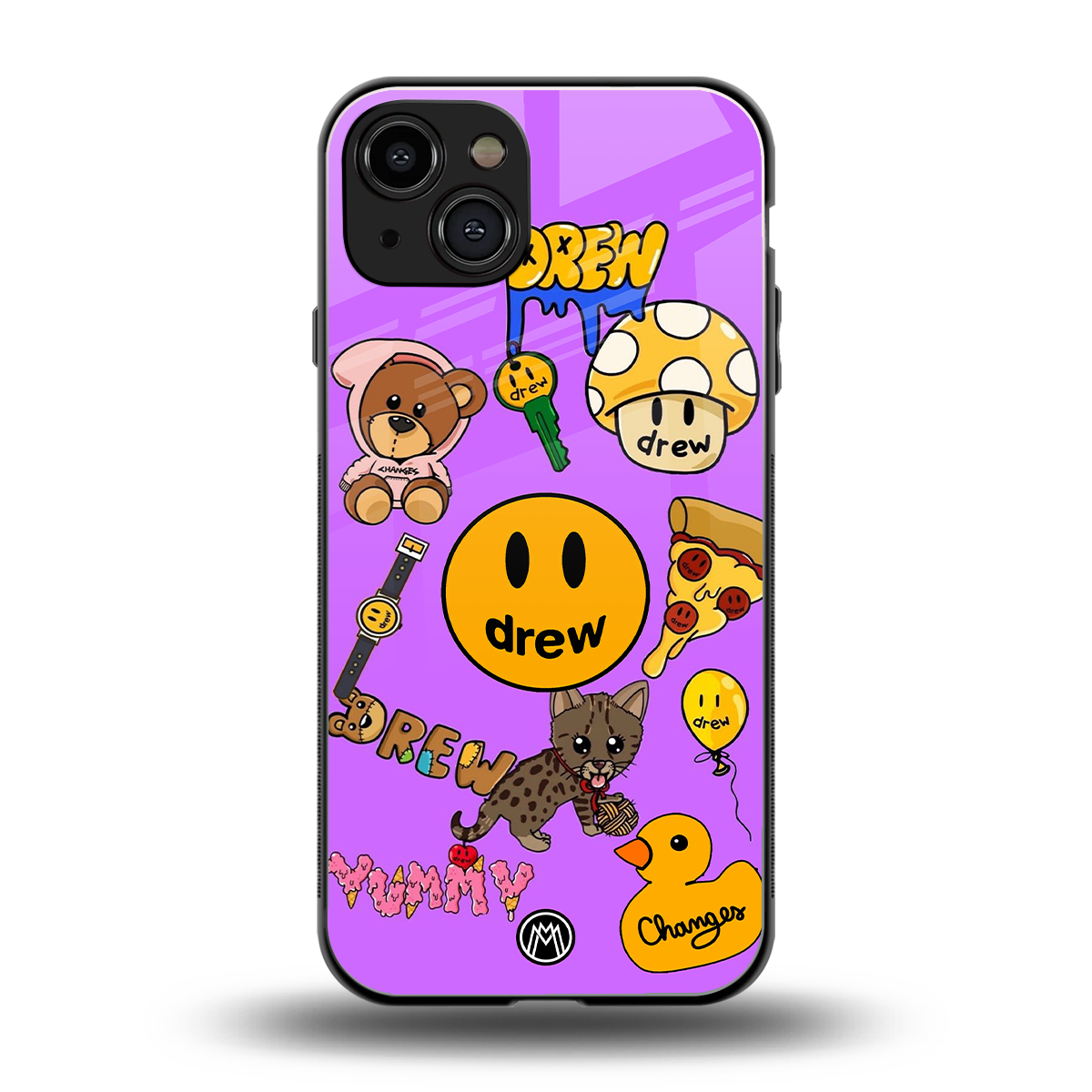 justin bieber back phone cover | glass case for iphone 15