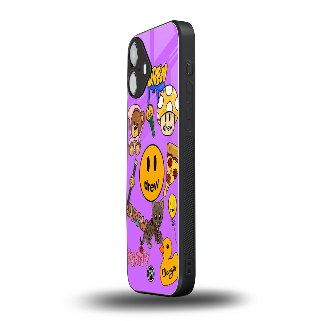 justin bieber back phone cover | glass case for iphone 16 plus