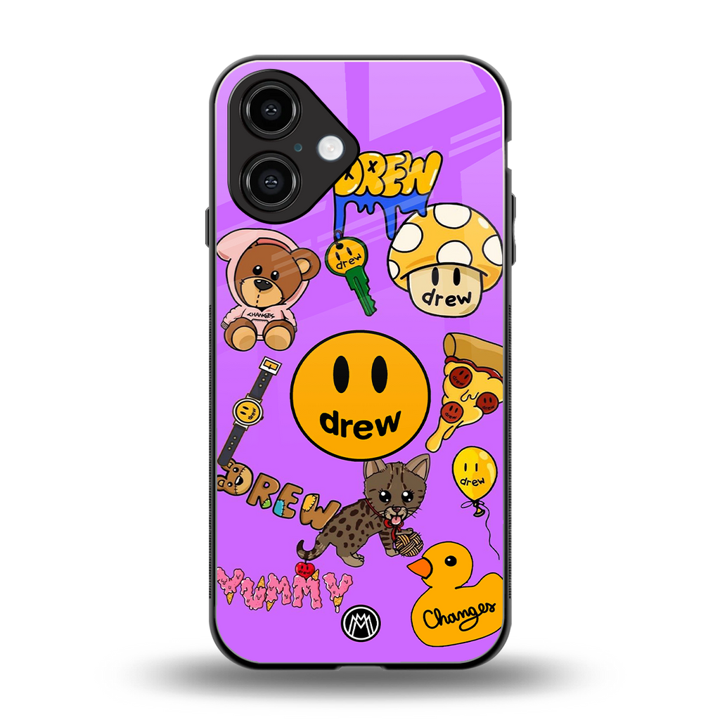 justin bieber back phone cover | glass case for iphone 16