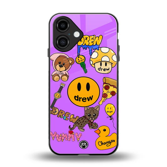 justin bieber back phone cover | glass case for iphone 16