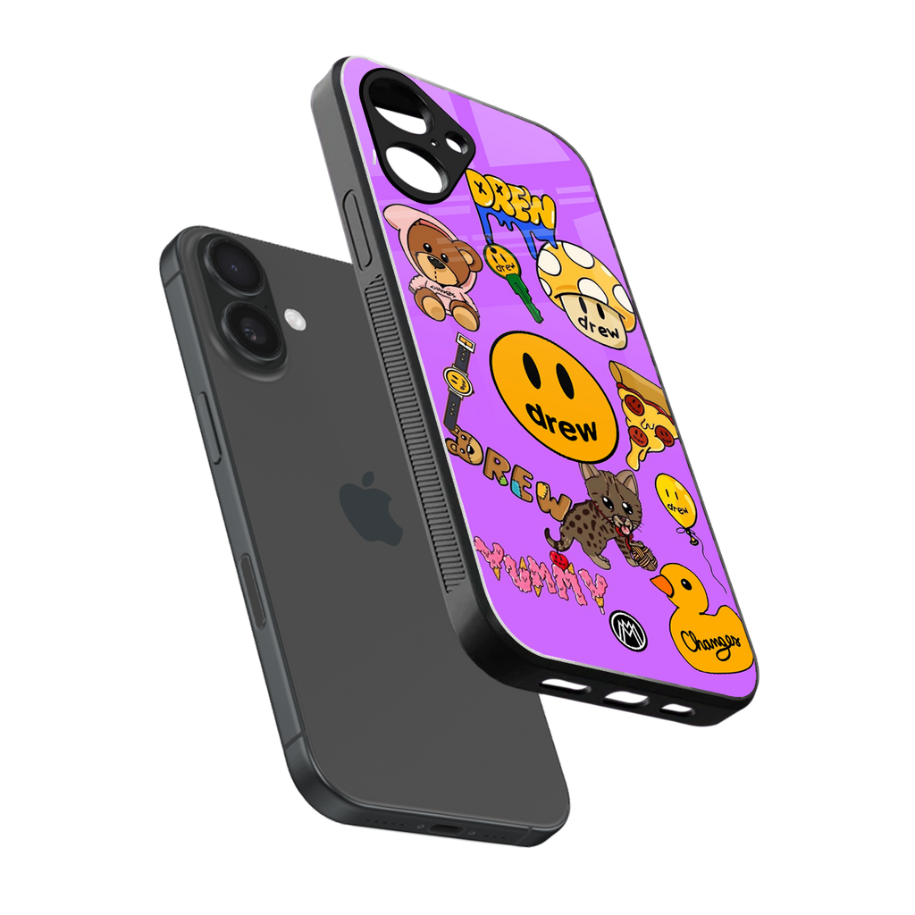 justin bieber back phone cover | glass case for iphone 16