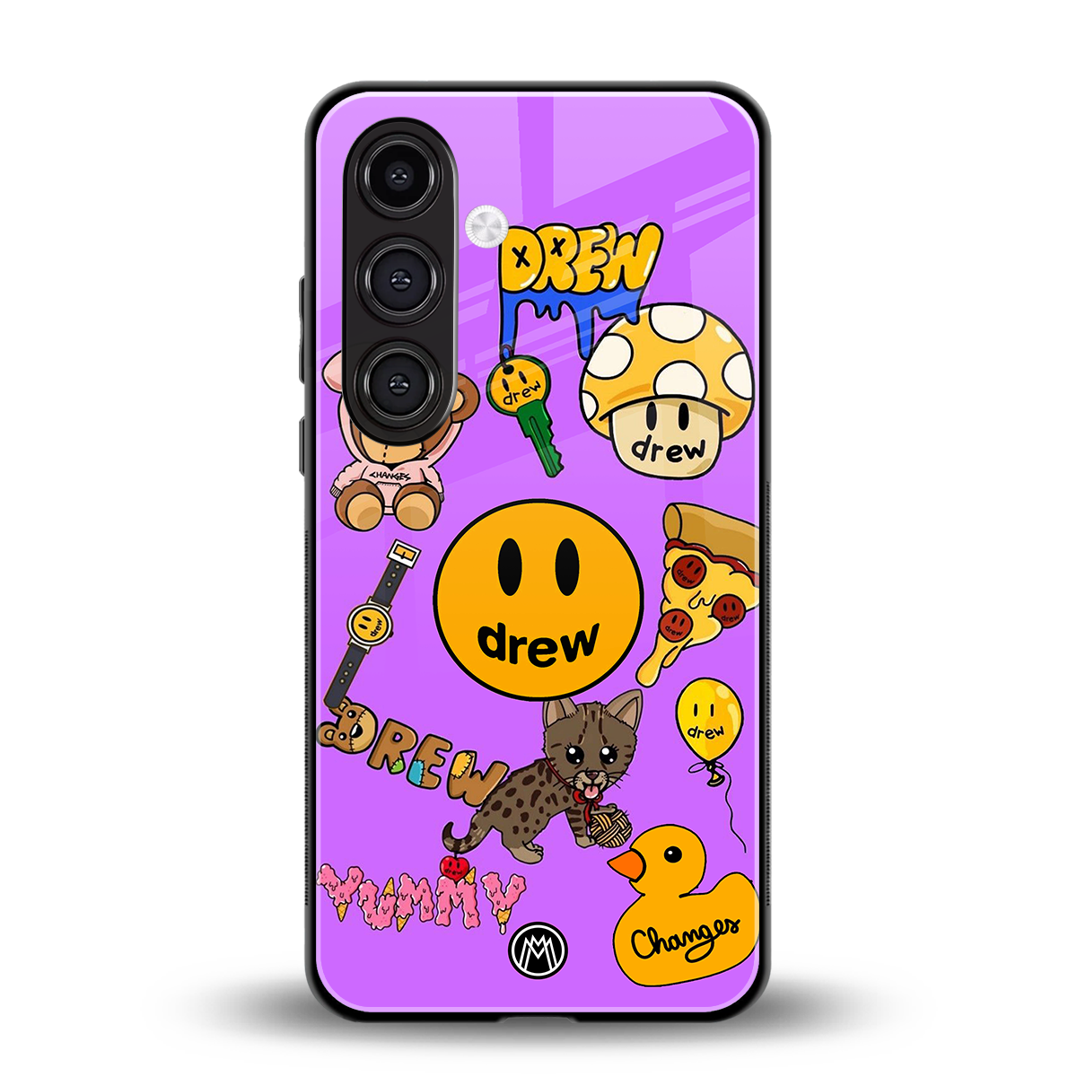 justin bieber back phone cover | glass case for samsung galaxy s24 plus