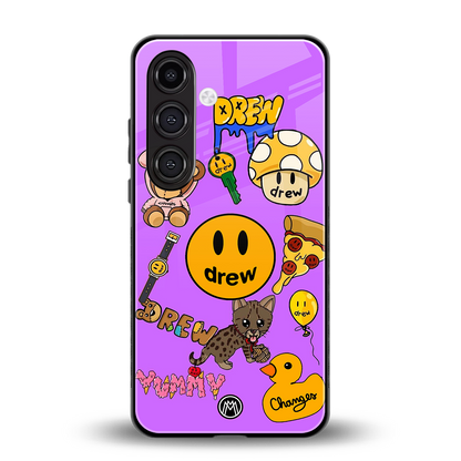 justin bieber back phone cover | glass case for samsung galaxy s24 plus