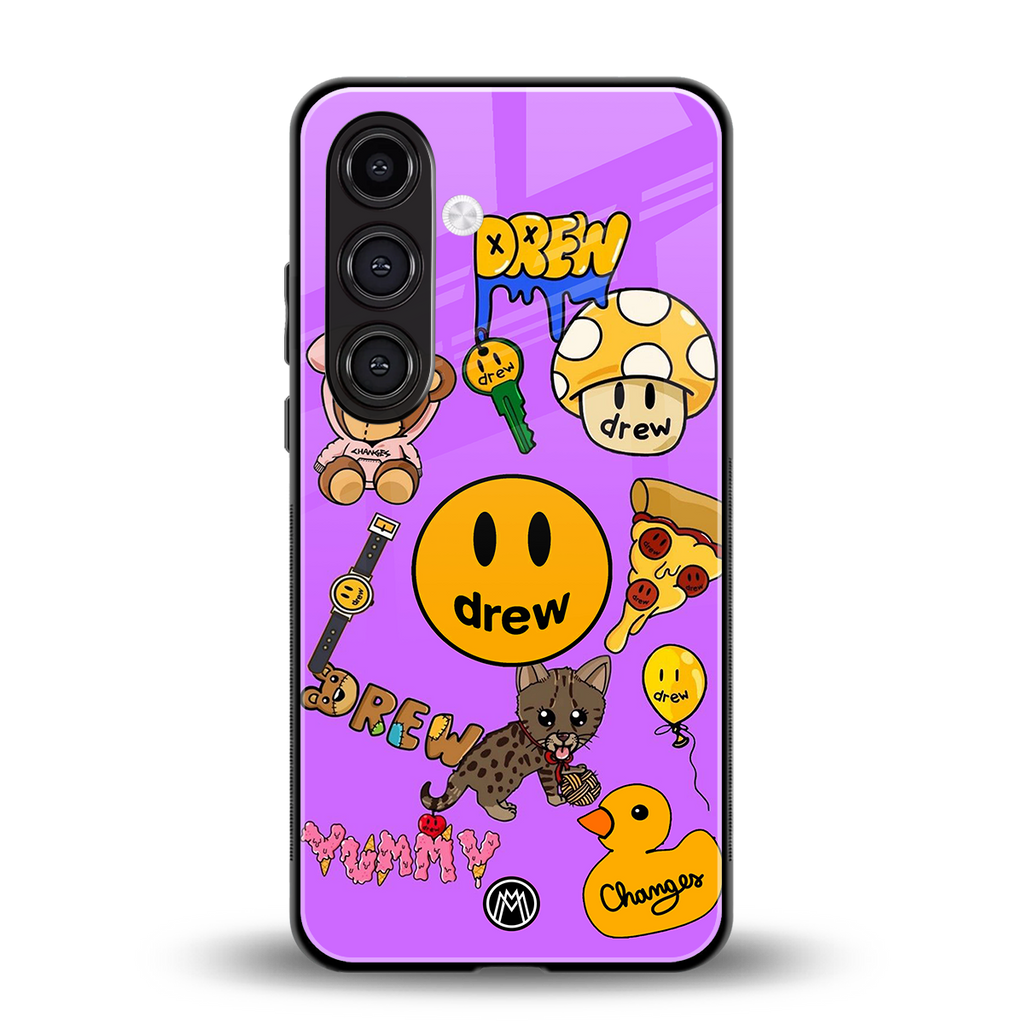 justin bieber back phone cover | glass case for samsung galaxy s25 plus
