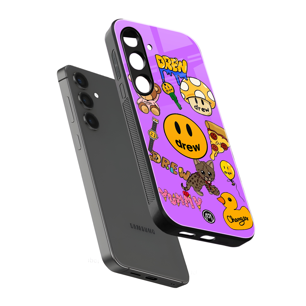 justin bieber back phone cover | glass case for samsung galaxy s24 plus