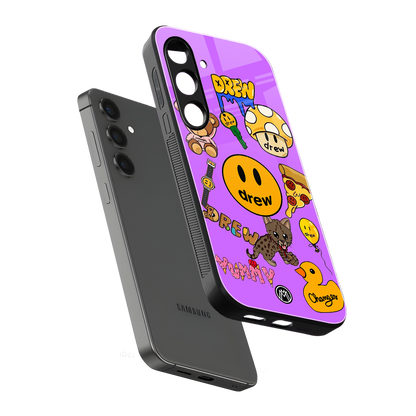 justin bieber back phone cover | glass case for samsung galaxy s24 plus