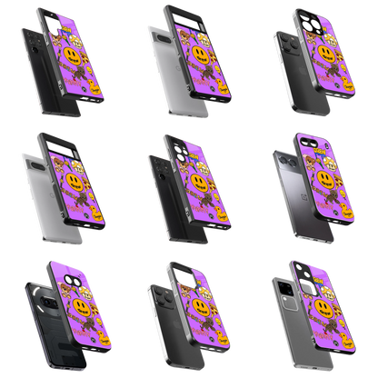 Durable Glass Back Mobile Case for iPhone, Samsung, OnePlus, Google Pixel, Redmi, Vivo, Oppo